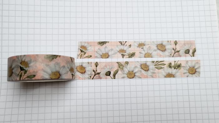 Washi Tape Gänseblümchen